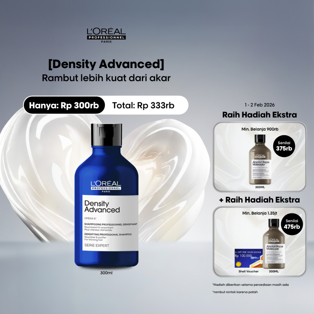 Serie Expert Density Advanced Shampoo 300ml Untuk Rambut Rontok by L'Oreal Professionnel