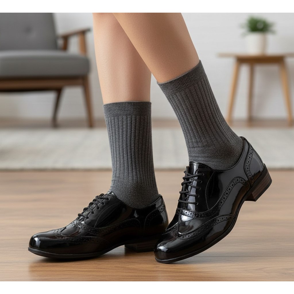 Sepatu Clarks Women Hamble Oak Black Shoes Original