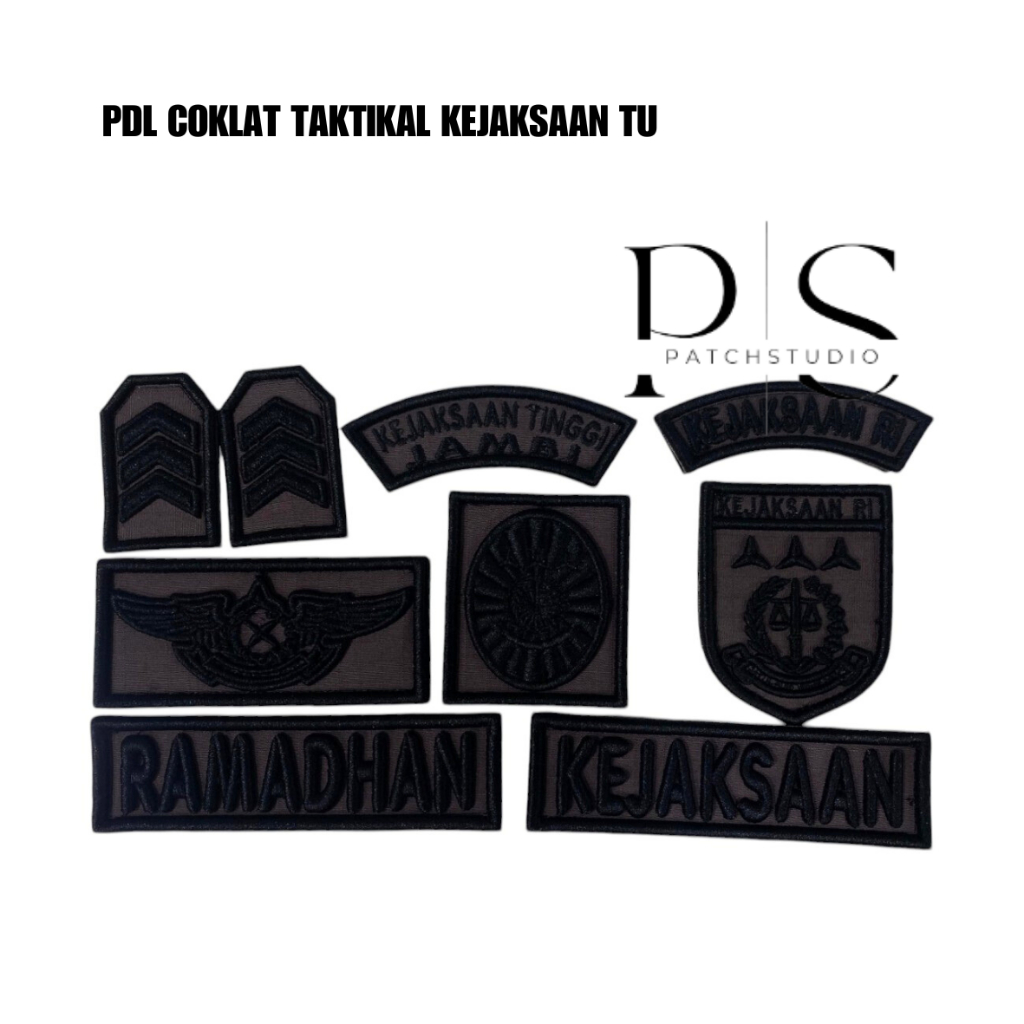 Bordir Kejaksaan RI - PDL COKLAT TAKTIKAL KEJAKSAAN TU