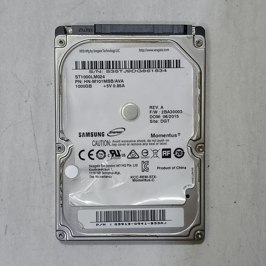 HDD Hardisk 2.5 750GB / 1TB Samsung Second Normal Tested
