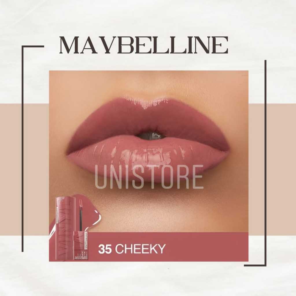 Maybelline Superstay Vinyl Ink 35 Cheeky | Lipstik Vinyl Tahan Lama | High Shine Original