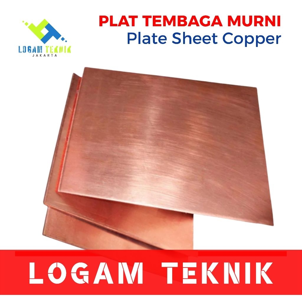 PLAT LEMBARAN TEMBAGA 4mm × 100cm × 200cm | Copper Plate Sheet