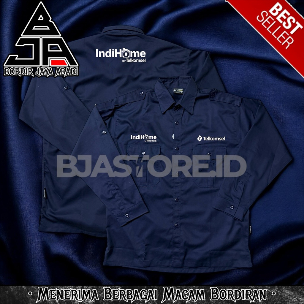 Kemeja Indihome By Telkomsel K2 Navy