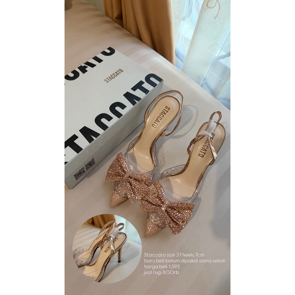 preloved heels staccato heels 7cm