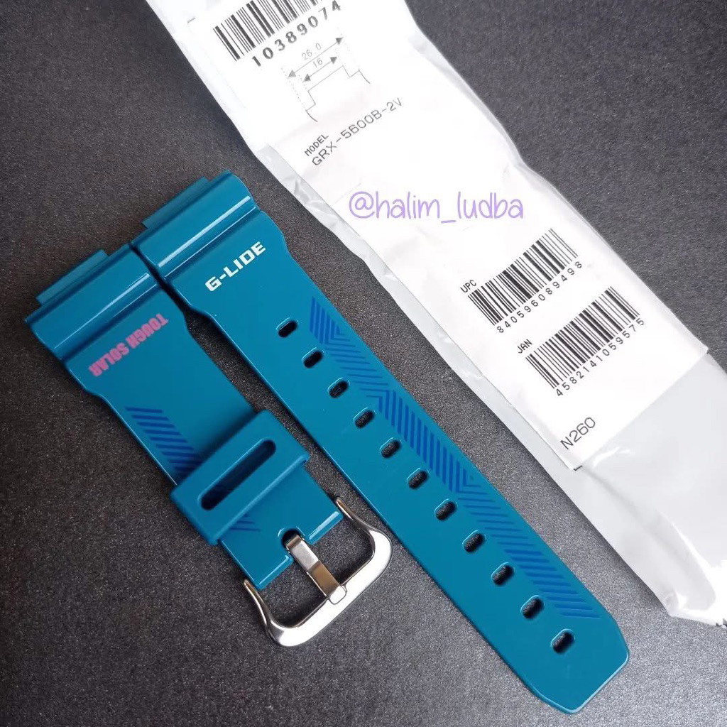 strap grx-5600b tali gshock grx5600 strap rubber g-shock grx-5600b-2v