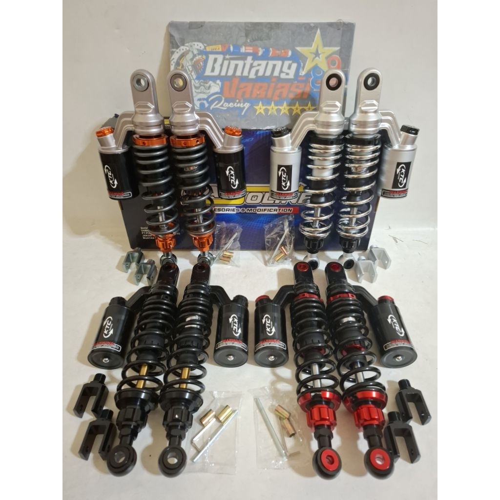 NEW DOUBLE SHOCK ~ SHOCKBREAKER COPY KTC RACING MODEL EXTREME DOUBLE TABUNG ATAS UK 280MM -320MM -34