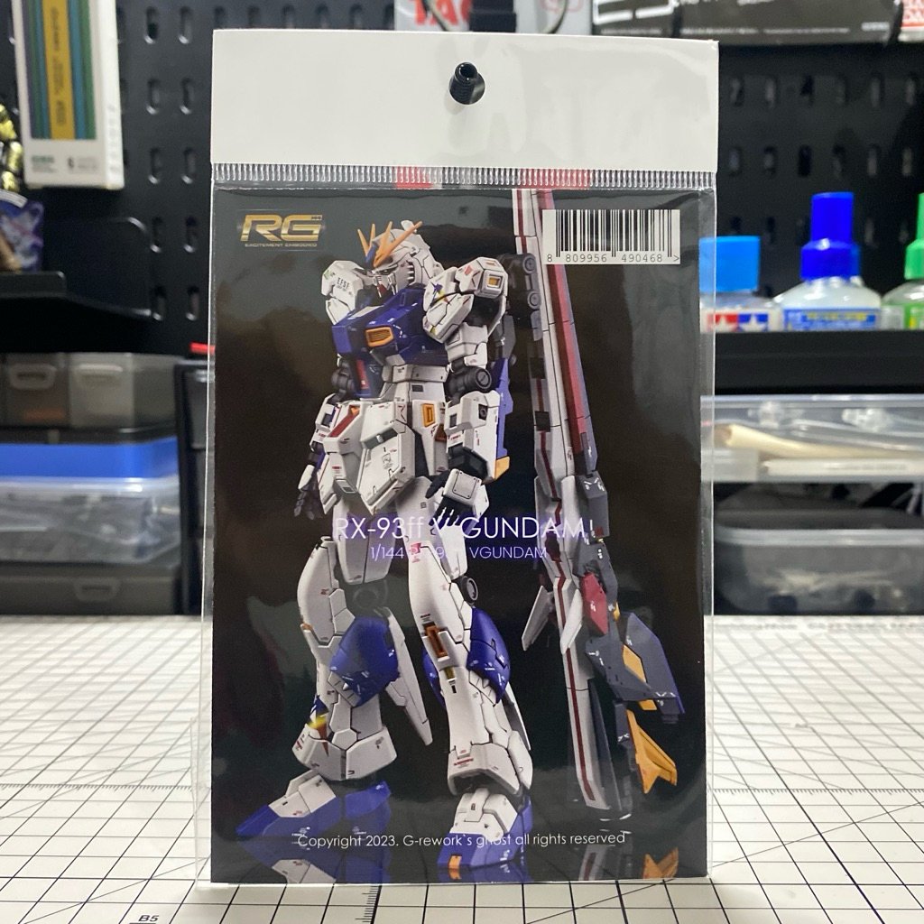 Water Slide Decal RG RX-93FF V GUNDAM G-Rework