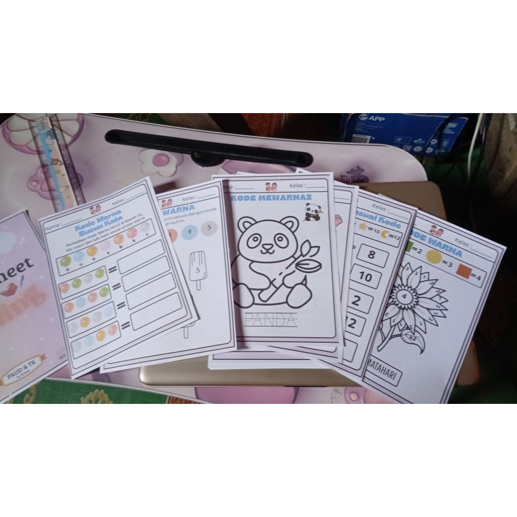 worksheet coding anak