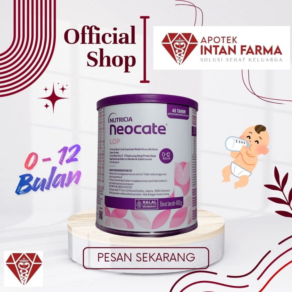 Neocate LCP susu bayi 0-12 bulan 400 gram