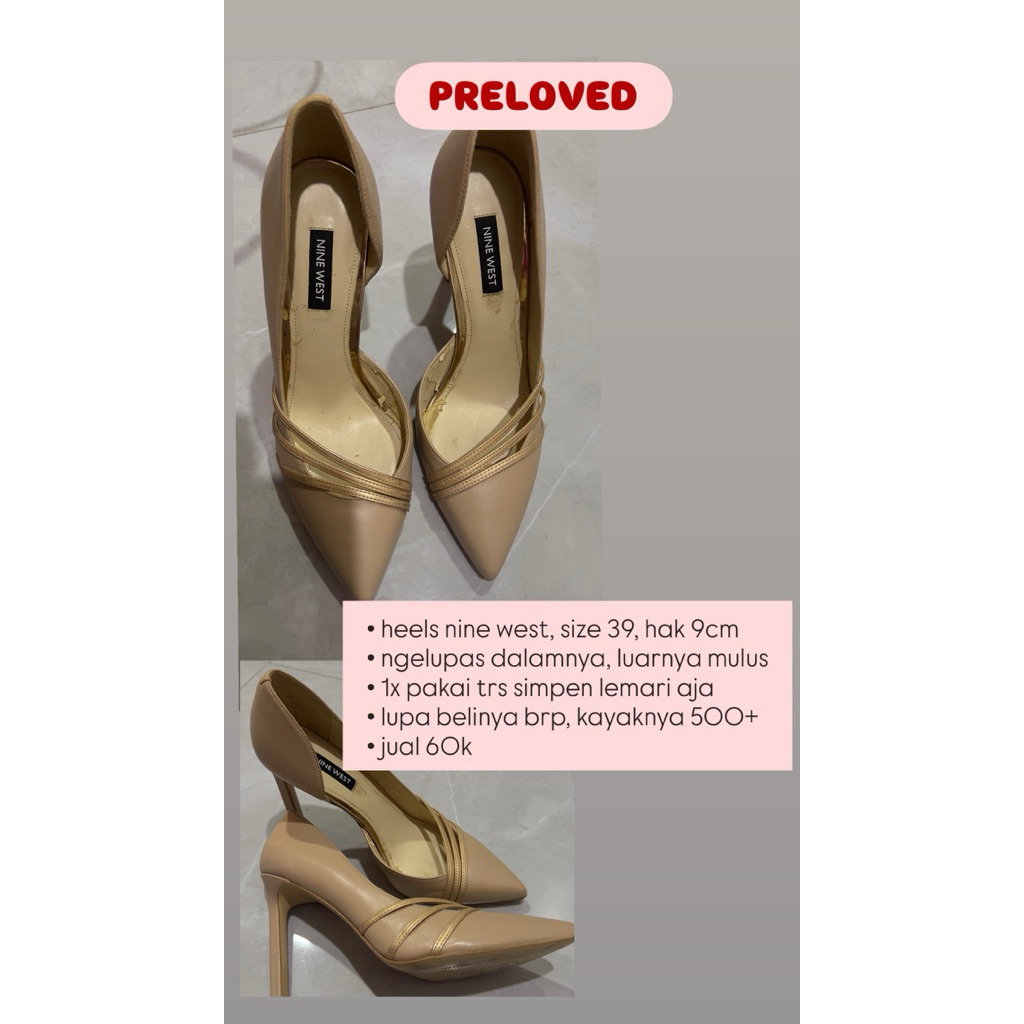 preloved heels nine west original