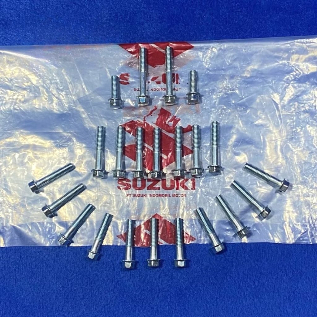 1 Set Baut Blok Bak Kopling Magnet Suzuki Shogun 125 Robot Shogun 125 NR Shogun 125 Axelo Shogun Bad