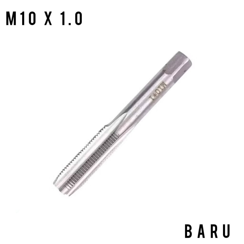 tap hand tap busi bebek matic M10×1 tap ulir drat m10 x 1.0 hss baru