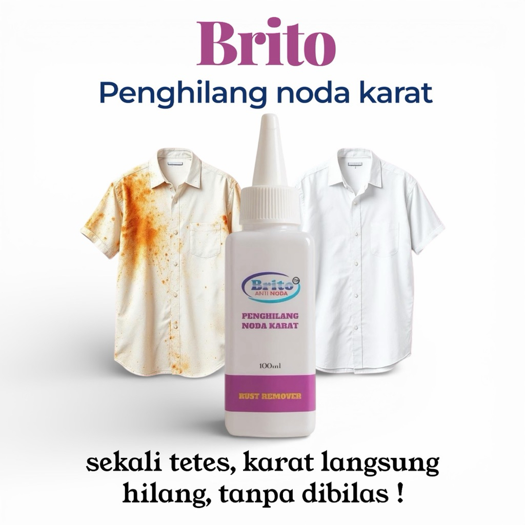 Brito Penghilang Noda Karat Di Kain – Cairan Penghilang Noda Karat pada Pakaian