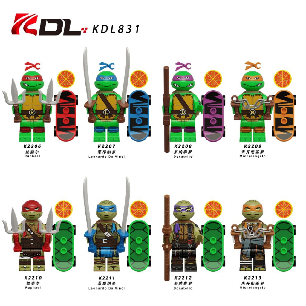 Action figure kura kura ninja turtles KDL831