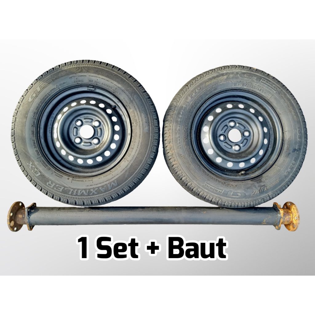 Roda Gerobak Velg & Ban Mobil 1 Set