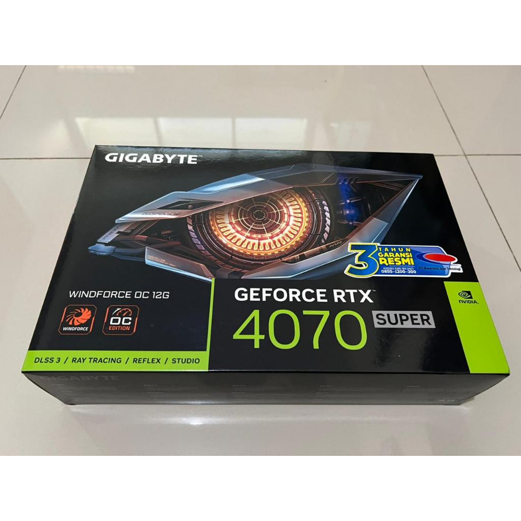 VGA NVIDIA RTX 4070 Super Gigabyte Windforce OC 12 GB GDDR6X Second Bekas