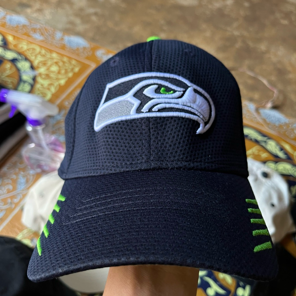 topi new era 39thirty team seahawk Seattle second original