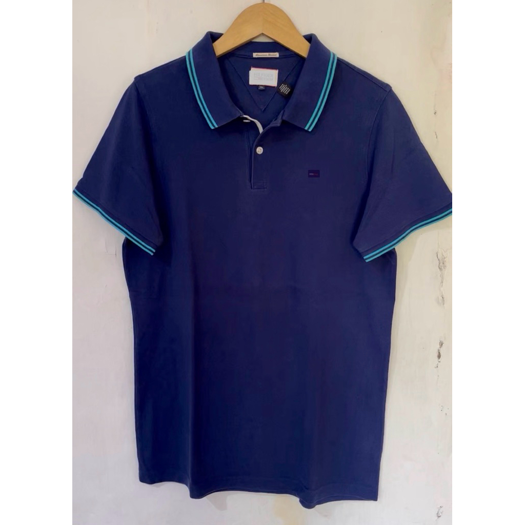 kaos krah premium biru twn tipped