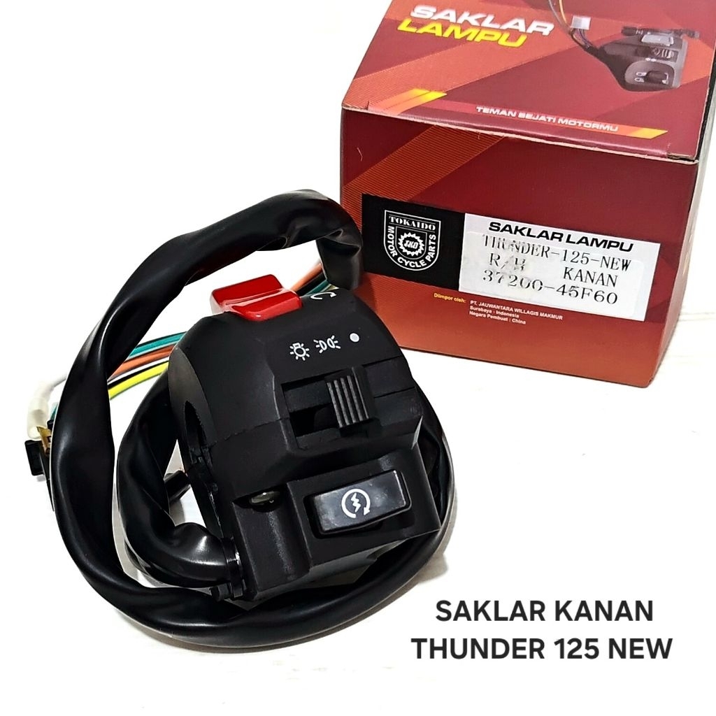 Saklar Holder Kanan SUZUKI THUNDER 125 THUNDER125 MERK TOKAIDO