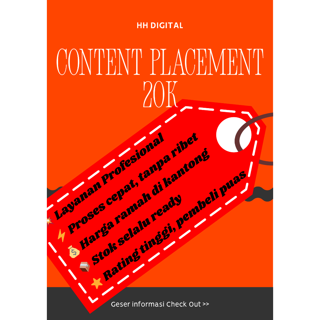 Content Placement Best Seller Harga Murah, Terlaris 