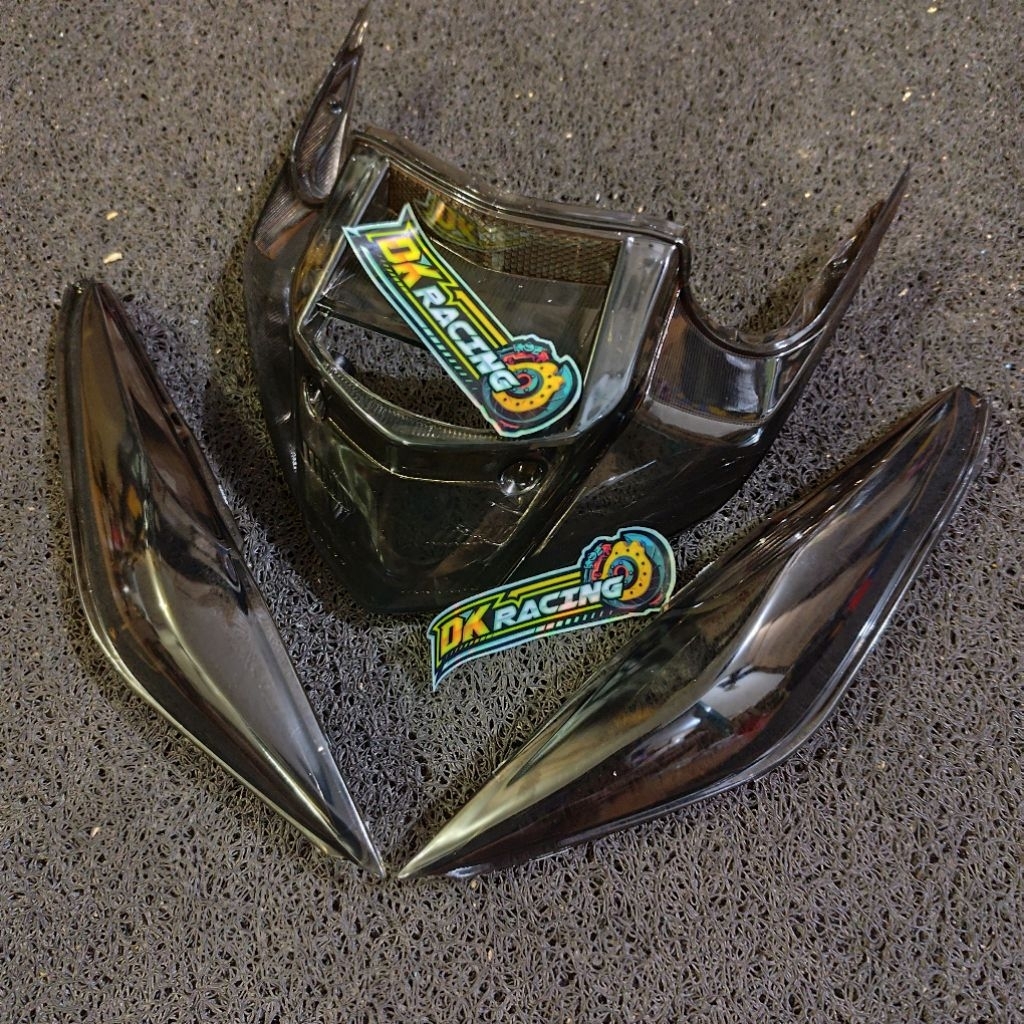 MIKA MICA LAMPU STOP STOPLAMP BEAT KARBU HITAM SMOKE SET MIKA MICA LAMPU SEIN SEN DEPAN BEAT KARBU H