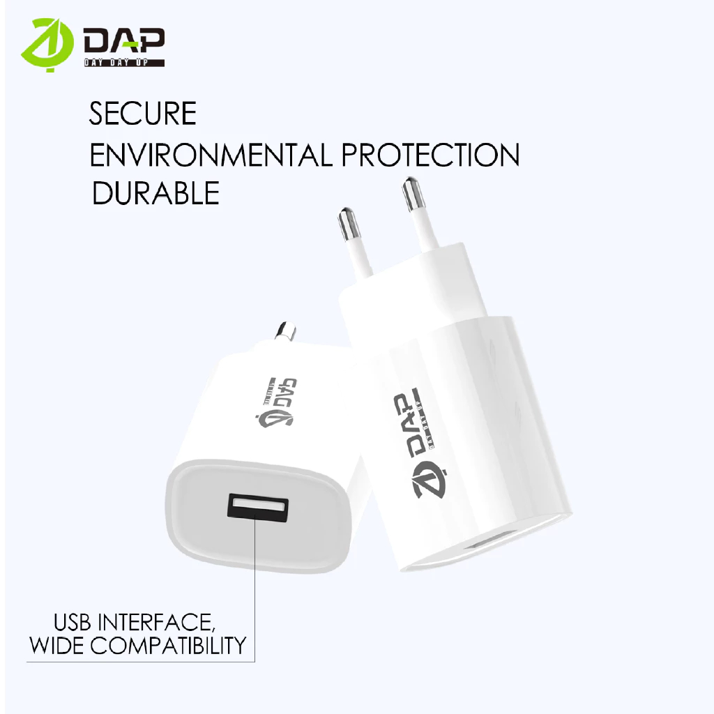 [SATUAN] Batok Charger DAP D-AT5 1USB Adapter Kepala Casan DAP D-AT5 2.4A Original