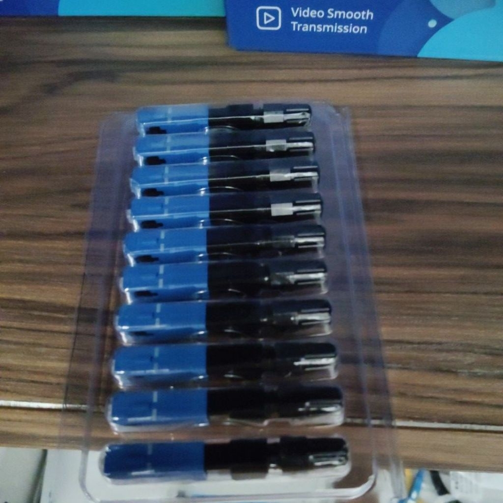 10 Pcs SC-UPC Konektor Serat Optik Cepat - Instalasi Mudah, Kehilangan Sinyal Rendah, Tahan Suhu