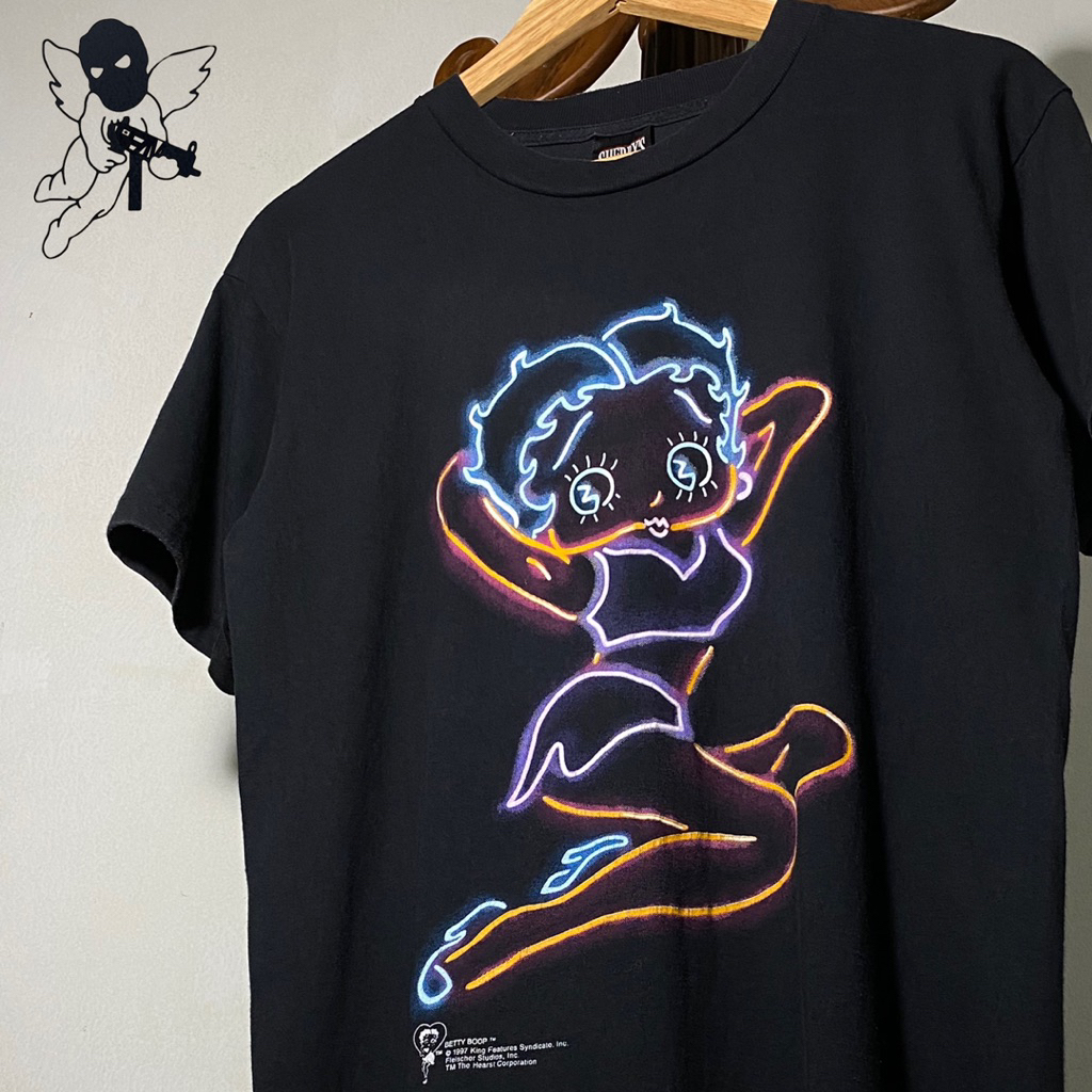 Original 1997 Betty Boop Neon Artwork vintage tshirt