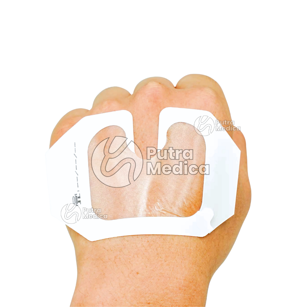 Hexa Care Transparent Film Dressing with Notch 6x7cm - 1 Pc / Plester Infus IV Transparan Anti Air