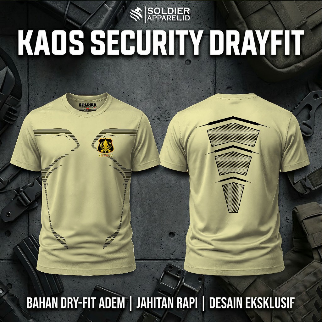 Kaos Security Pria – Phantom DryTech | Bahan Premium Adem & Nyaman