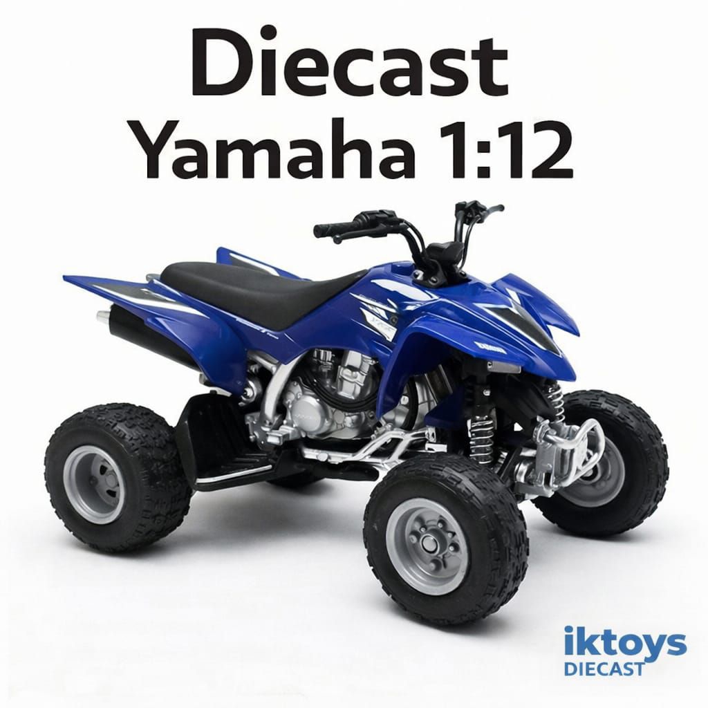 Mainan Motor ATV Yamaha Diecast Besar 1:12 | Hadiah Anak Keren Pajangan