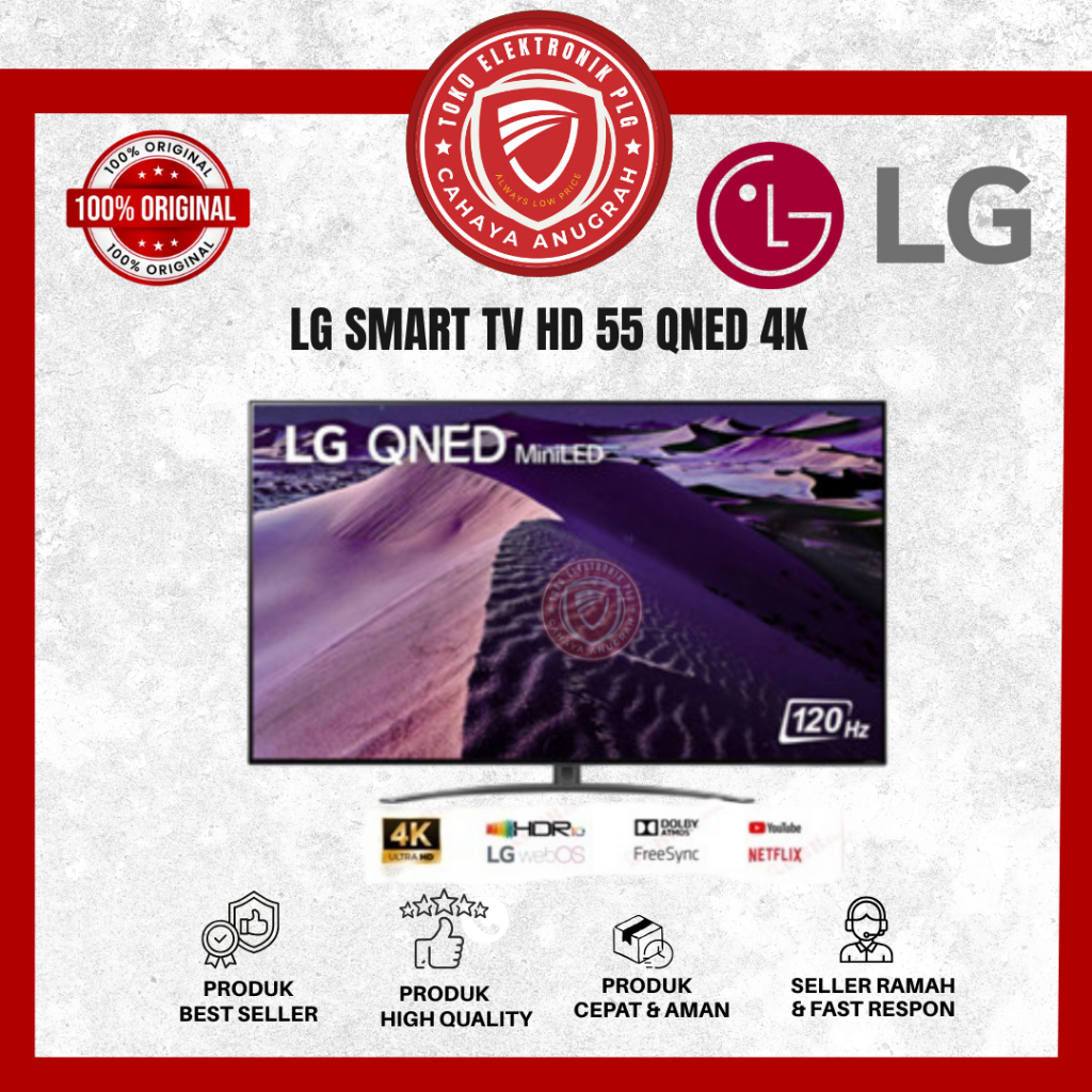 TV QNED LED LG UHD 4K Magic Remotee AI TV 55Inch 75Inch 98Inch - 55QNED82ASA / 75QNED86 / 98QNED89TS