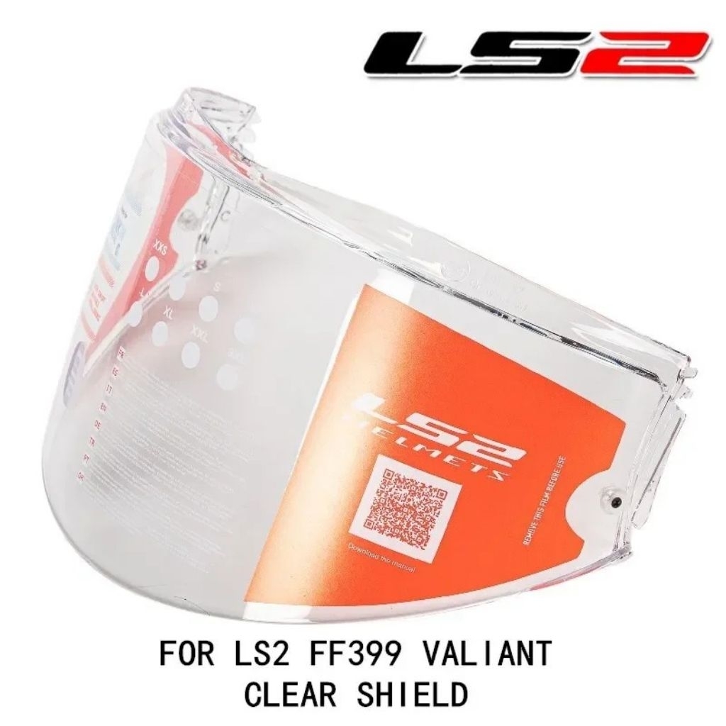 Visor Helm Modular LS2 FF399 Valiant Clear / Iridium Original