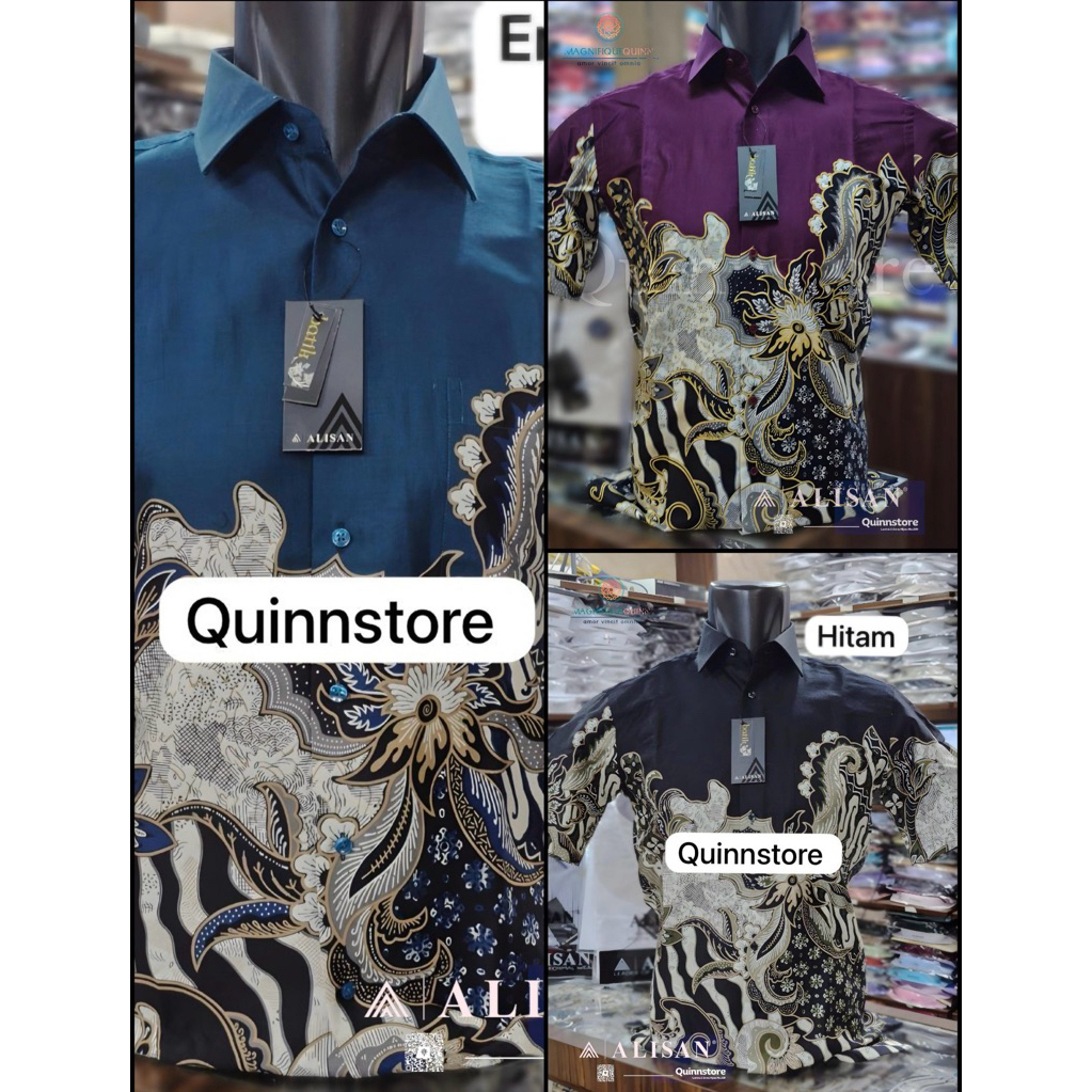 ALISAN Original Kemeja Batik Lengan Pendek - REGULER -  Big Size - 16.5 - 18,5