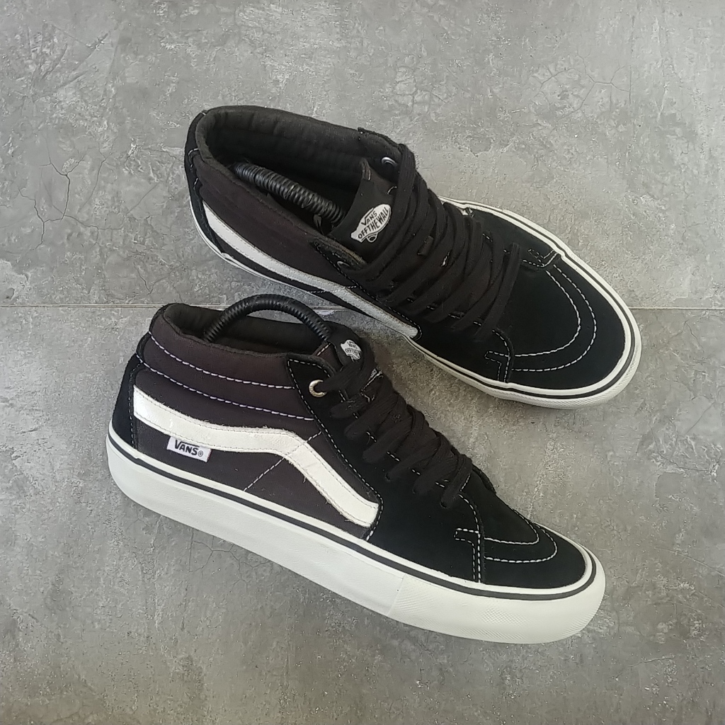Vans SK8 Mid Pro Black White Original ( Size 41 )