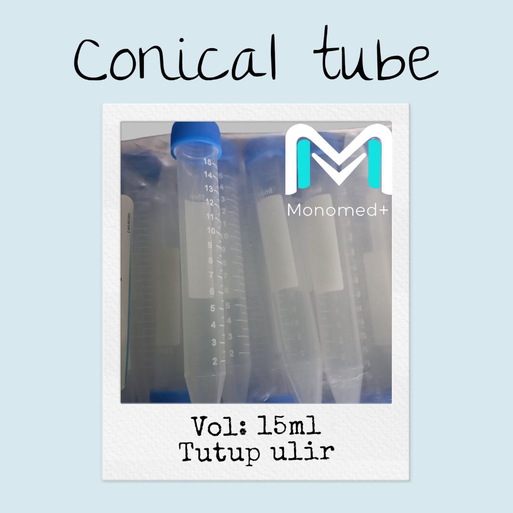 Tabung Centrifuge 15ml ecer/Conical Tube 15ml/Sentrifus/Falcon