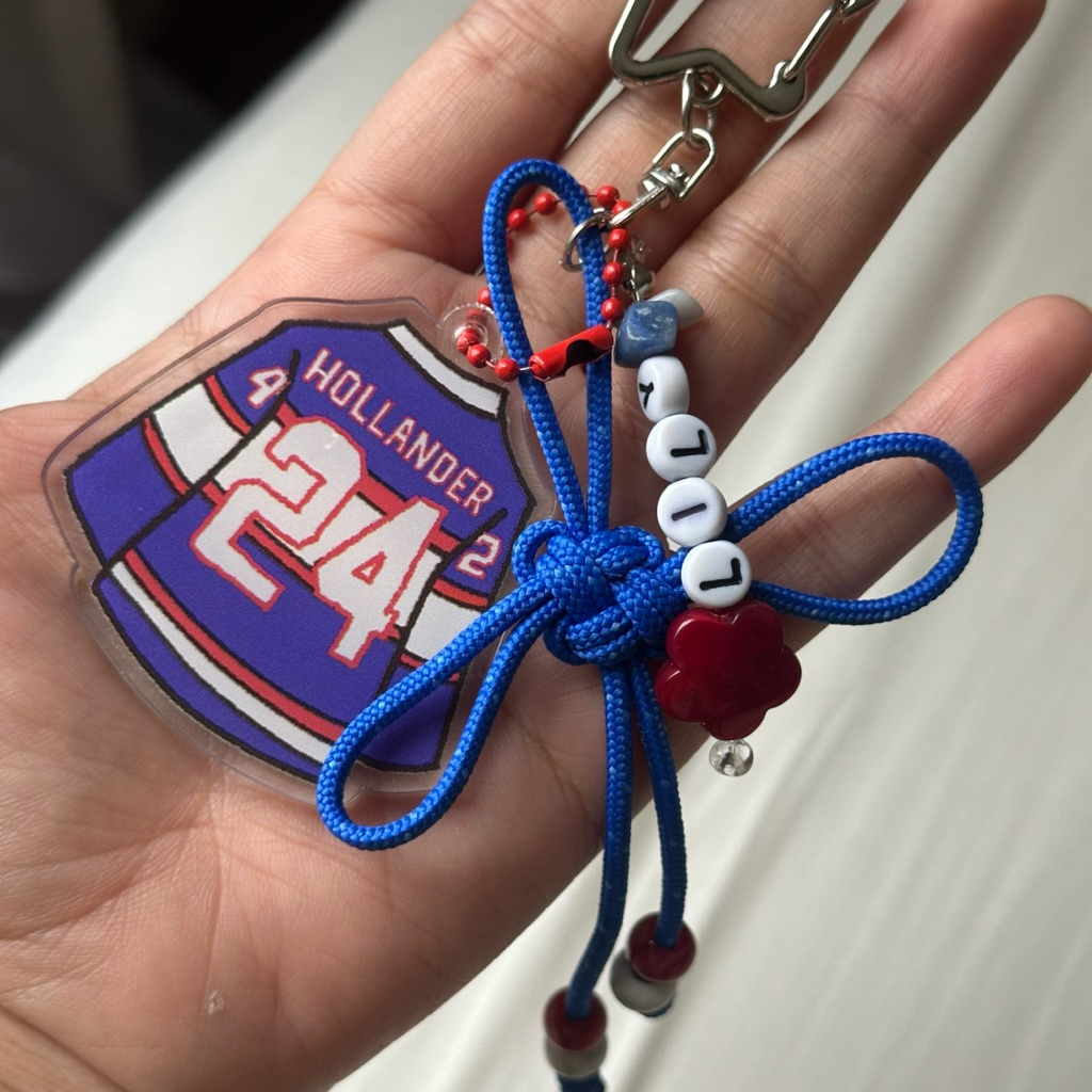 Shane Hollander Heated Rivalry Keychain Hockey Jersey