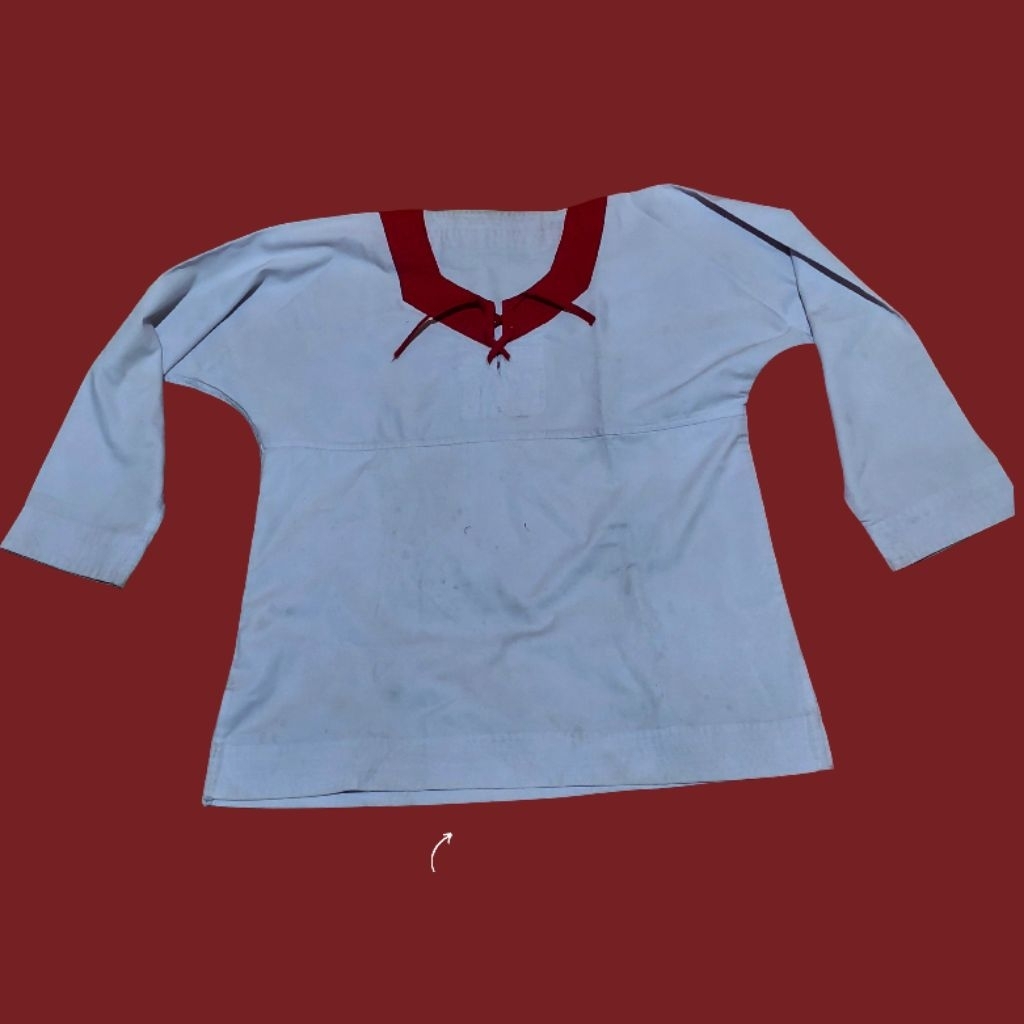 Baju Pencak Silat Merpati Merah - Preloved Bahan Drill Tebal