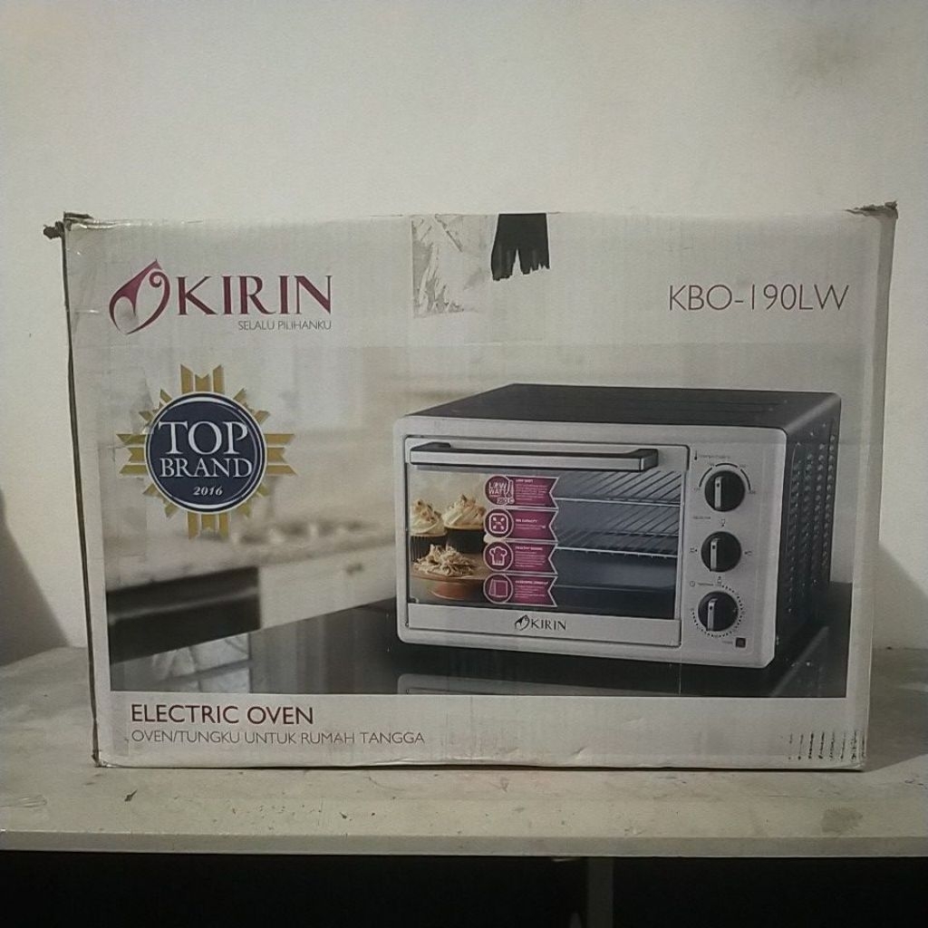 Oven Kirin KBO 190 Low Watt Listrik 19 Liter