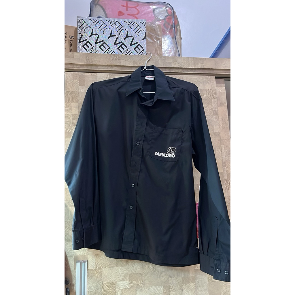 kemeja grass hither hitam black preloved