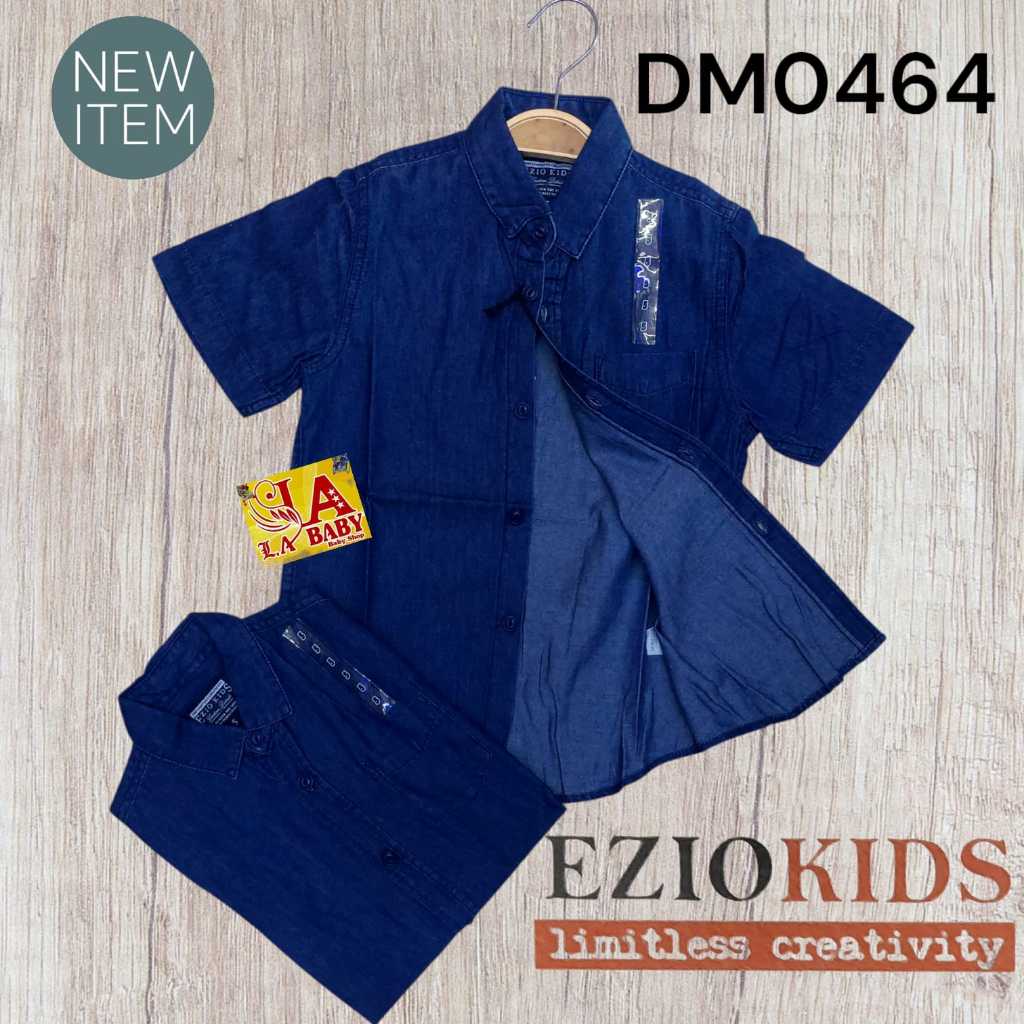 Ezio Kids Kemeja Jeans Premium Anak Laki-Laki Lengan Pendek Usia 1-14 Tahun