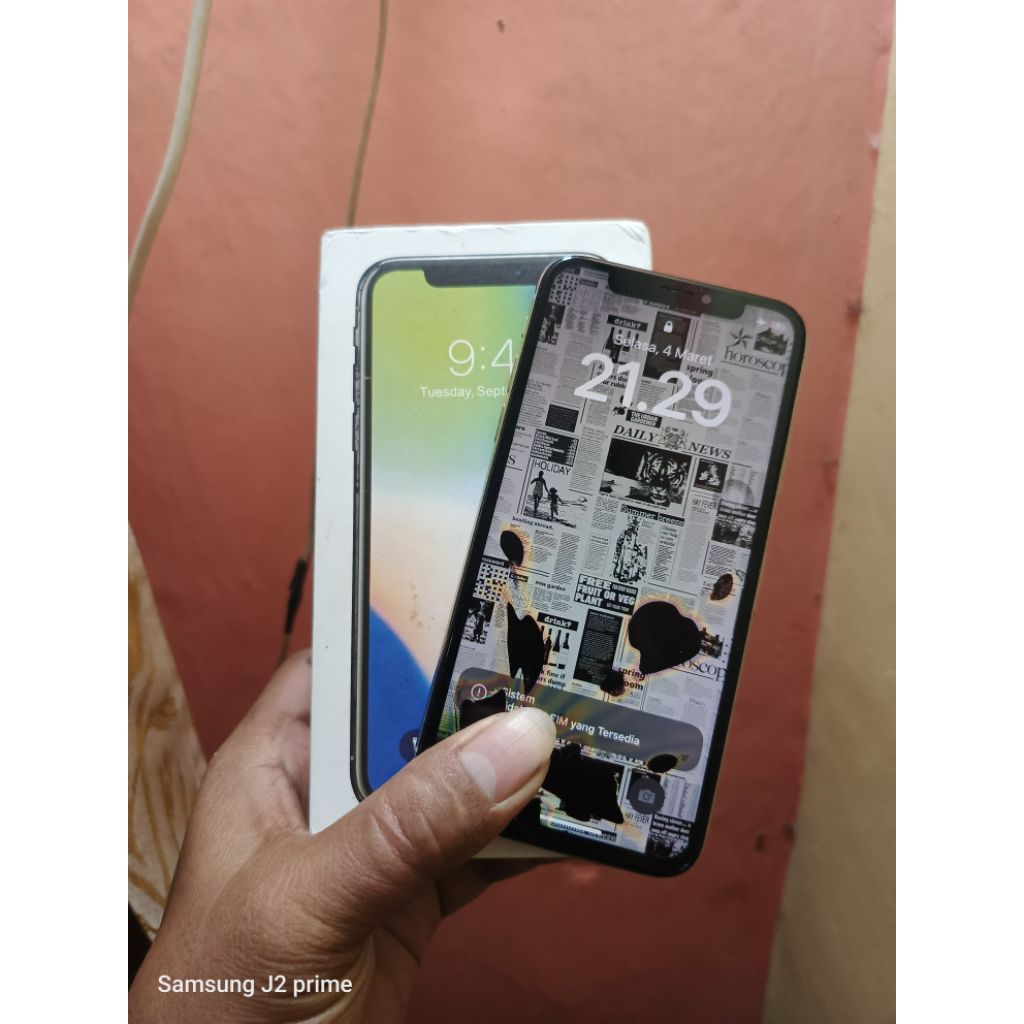 iphone X 64gb hp dus minus