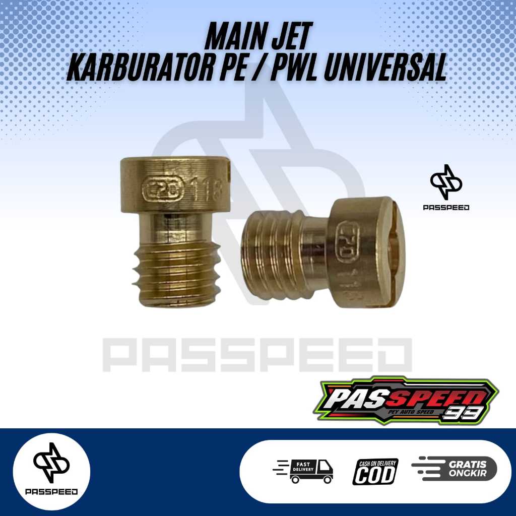 MAIN JET KARBURATOR MAINJET SPUYER KARBU PE PWL UNIVERSAL