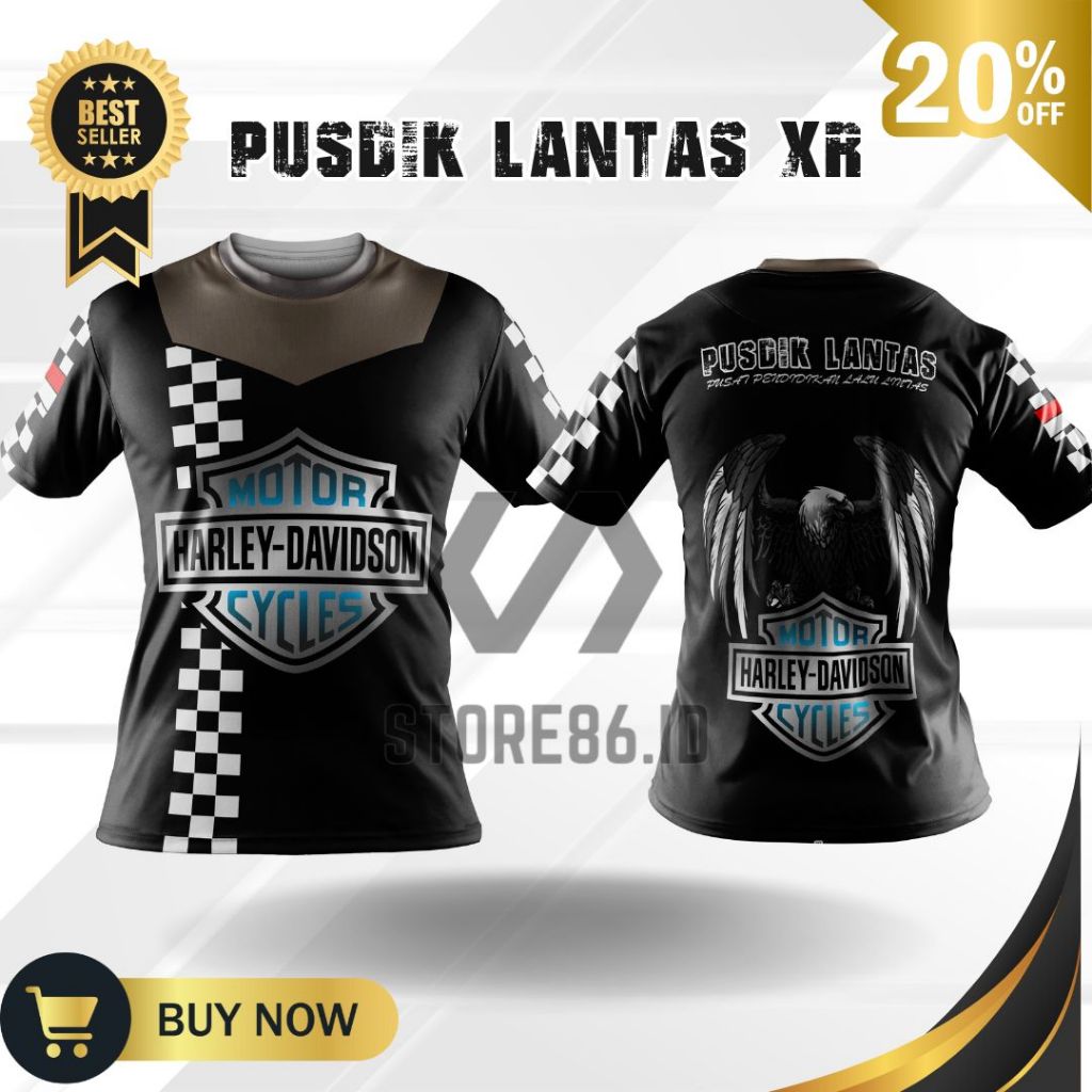 JERSEY PUSDIK LANTAS XR FULLPRINT SUBLIME / KAOS PUSDIK LANTAS DRIFIT / JERSEY PUSDIK LANTAS / FULL 