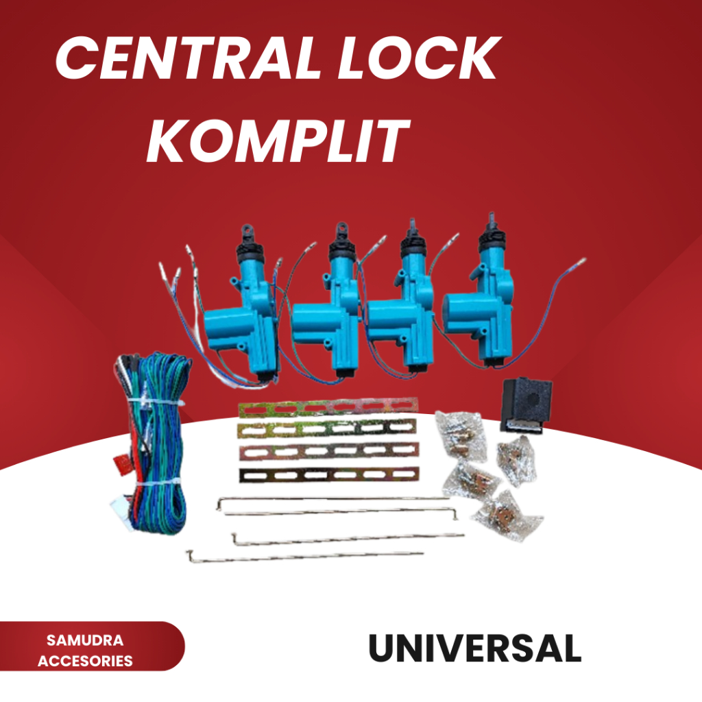 CENTRAL LOCK MOBIL / ANAK CENTRAL LOCK SET UNIVERSAL KOMPATIBEL SEMUA REMOTE MOBIL UNIVERSAL