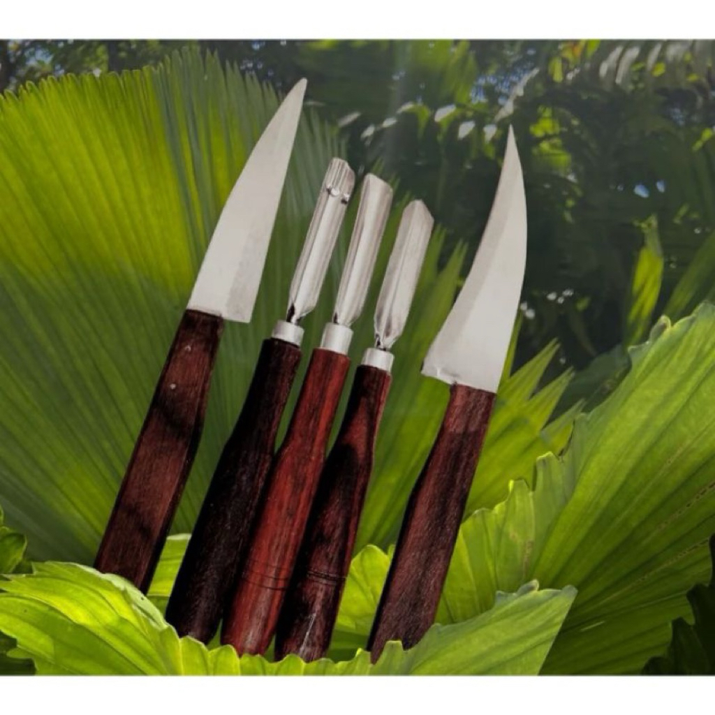 Pisau Garnis Isi Set 5 / Pisau Carving / Pisau ukir Buah