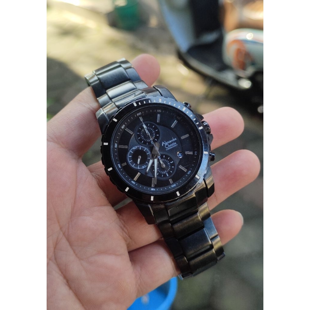 jam tangan original Alexandre Christie pria second bekas preloved