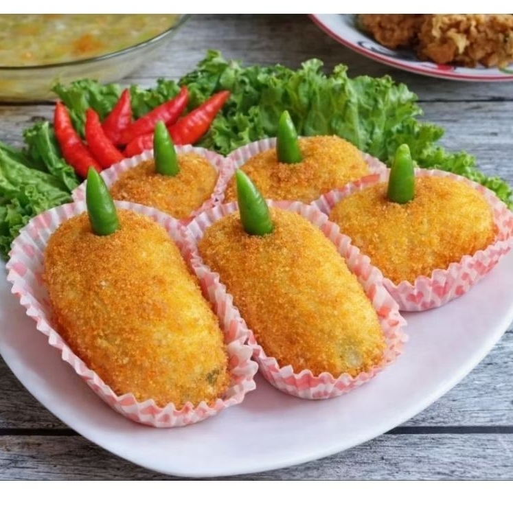 Kroket Kentang Full Ayam Sayur