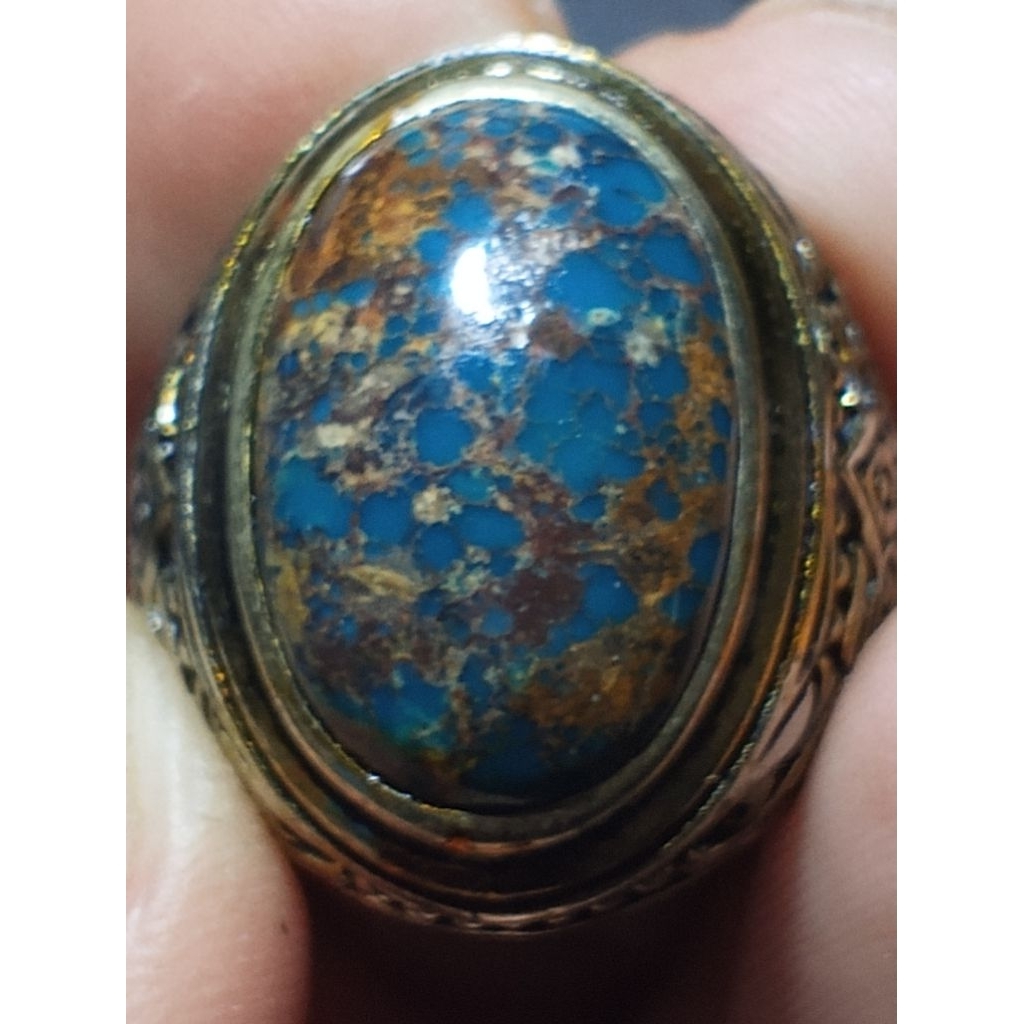 pirus Persia royal blue ceplok kuro mewah
