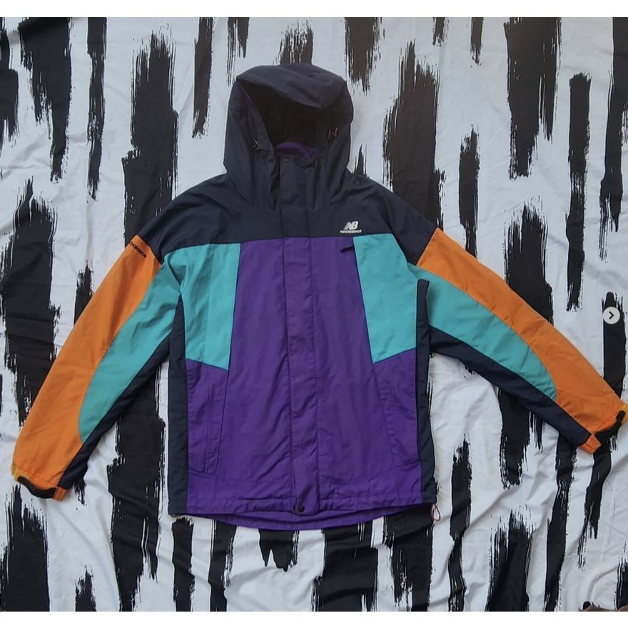 Jaket Outdoor New Balance Colorblock Hoodie Multicolor